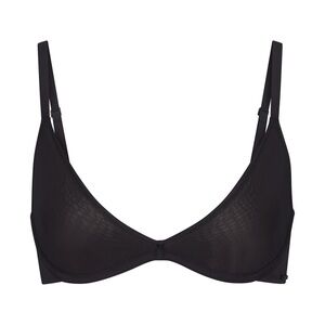 NWT SKIMS Weightless Scoop Bra Onyx Black